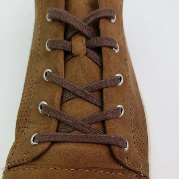 Born Alleghrny Mens Size 14 Brown Leather Lace Up Low Sneaker Shoes VCJK19