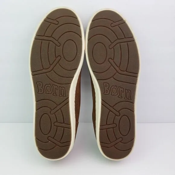 Born Alleghrny Mens Size 14 Brown Leather Lace Up Low Sneaker Shoes VCJK19