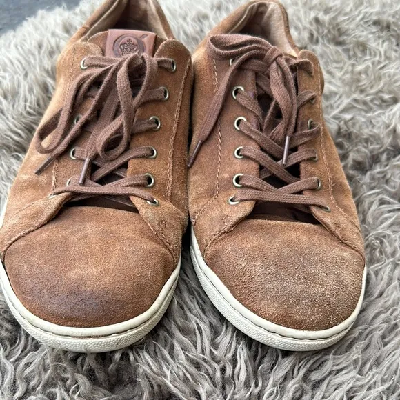 Born Ashram II Size 10M Brown Leather Men's Sneakers EUC Handcrafted Shoe