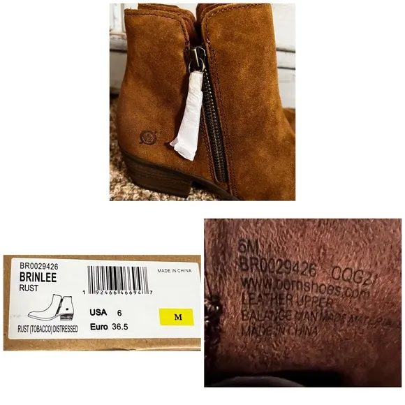 Born Brinlee Ankle Boots 6