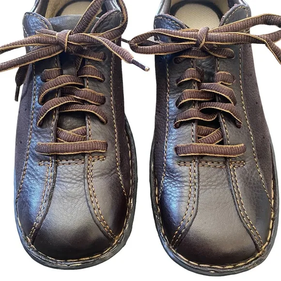 Born Crown Derby Brown Leather Lace Up Sneakers 7.5