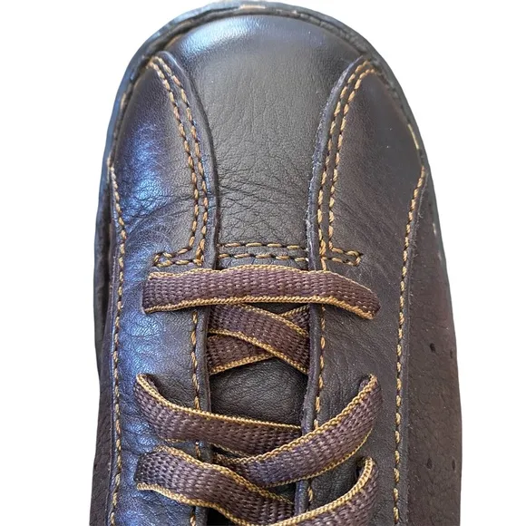 Born Crown Derby Brown Leather Lace Up Sneakers 7.5