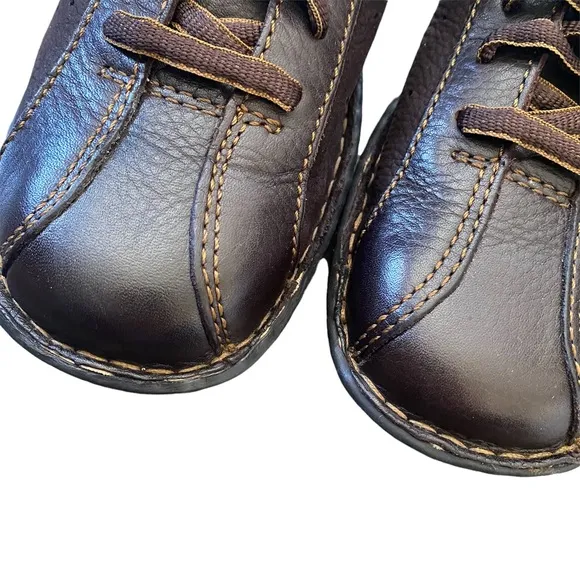 Born Crown Derby Brown Leather Lace Up Sneakers 7.5