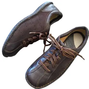 Born Crown Derby Brown Leather Lace Up Sneakers 7.5