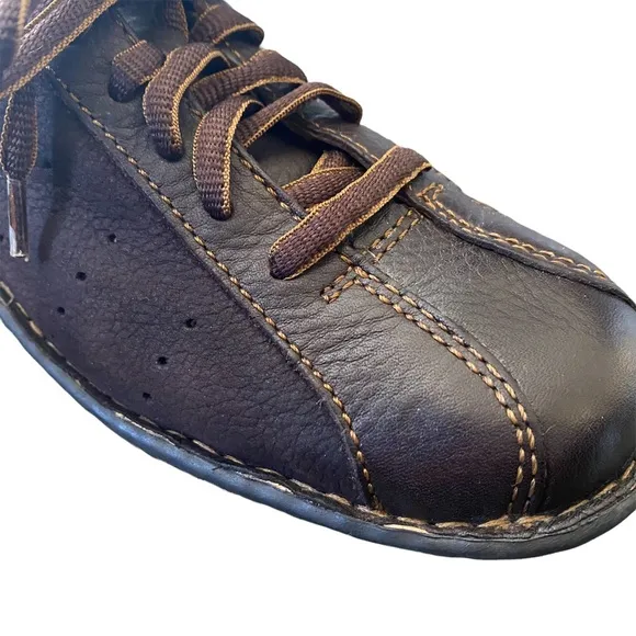 Born Crown Derby Brown Leather Lace Up Sneakers 7.5