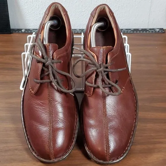 BORN H11806 Mens Ridgeway Cinnamon Brown Leather Oxfords Shoes Size‎ 11½