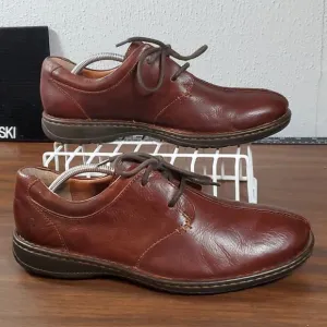 BORN H11806 Mens Ridgeway Cinnamon Brown Leather Oxfords Shoes Size‎ 11½