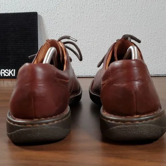 BORN H11806 Mens Ridgeway Cinnamon Brown Leather Oxfords Shoes Size‎ 11½