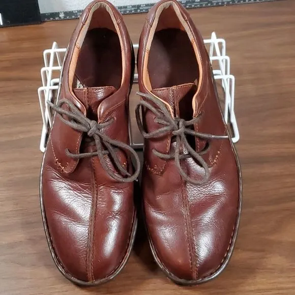 BORN H11806 Mens Ridgeway Cinnamon Brown Leather Oxfords Shoes Size‎ 11½