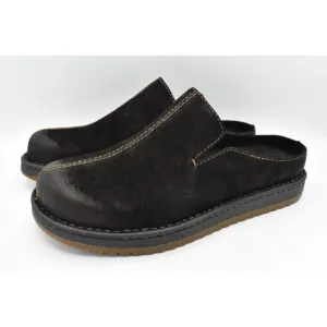 Born Mens Size 13 Jude Black Distressed Leather Slip On Mules Shoes