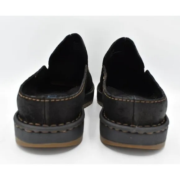 Born Mens Size 13 Jude Black Distressed Leather Slip On Mules Shoes