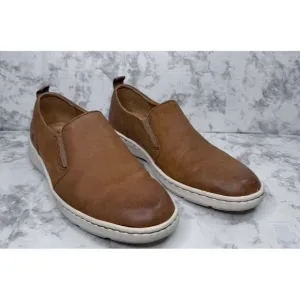 Born Mens Size 8M Morgan Slip On Shoes Terra Brown‎ Leather Comfort Casual