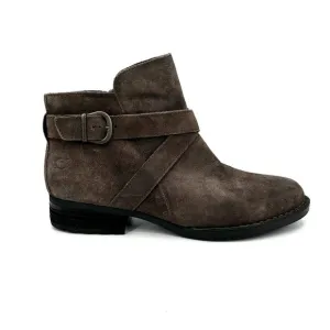BORN Women's Brown Trinculo Zipper Leather Suede Nubuck Ankle Boots Shoes 11