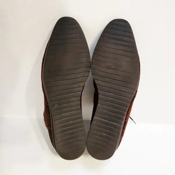 Bottega Veneta Vintage Intrecciato Suede Ankle Boots 37