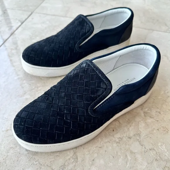 Bottega Veneta Women’s Suede Dodgers Sneakers Size 35