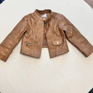 Boujee Girlies! Mayoral Tan Leather Jacket For You!