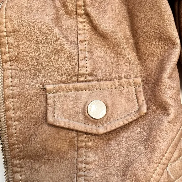 Boujee Girlies! Mayoral Tan Leather Jacket For You!