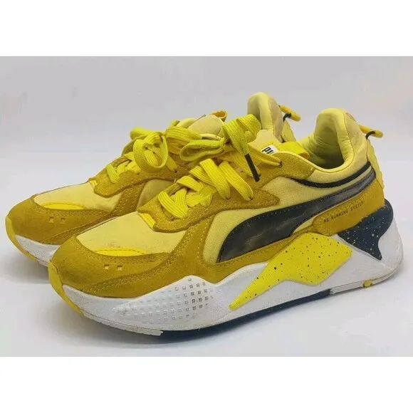 Boys 4.5 Puma Pokémon RS-X Pikachu 389561-01 Yellow Sneakers Shoes 2022 Nintendo