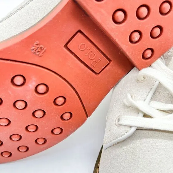Boys brand new in box Ralph Lauren white buc shoes