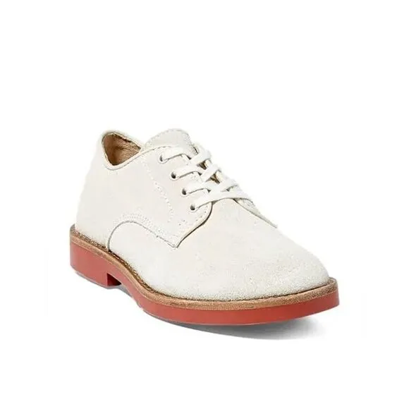 Boys brand new in box Ralph Lauren white buc shoes
