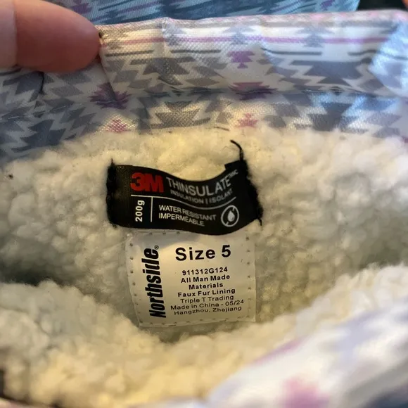 Brand New Kids' Winter Boots - Gray and Purple