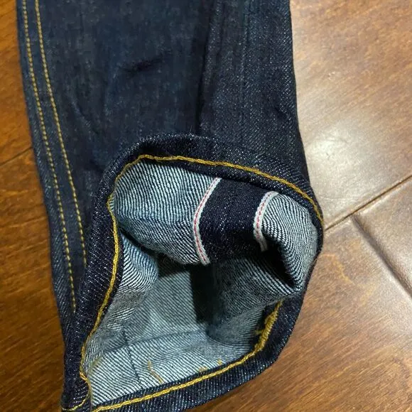Brave Star Selvedge Skinny Japanese Raw Denim Blue Jeans USA Made Men's 30 x 34