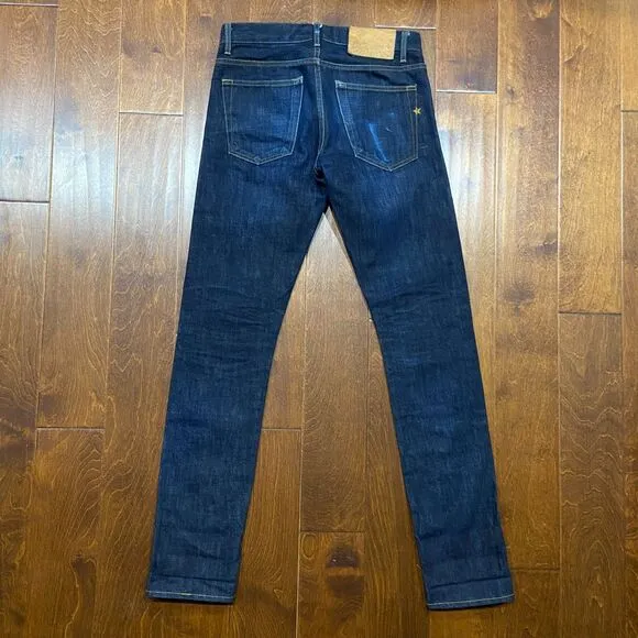Brave Star Selvedge Skinny Japanese Raw Denim Blue Jeans USA Made Men's 30 x 34