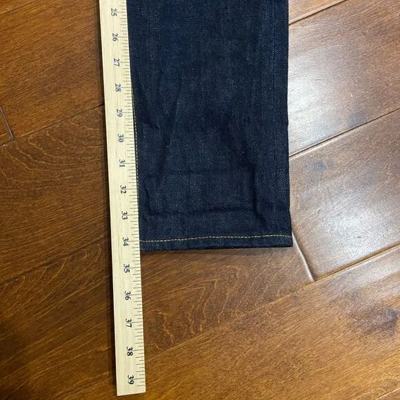 Brave Star Selvedge Skinny Japanese Raw Denim Blue Jeans USA Made Men's 30 x 34