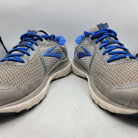 Brooks Adrenaline GTS 20 Mens 10 Gray Blue Athletic Shoes Casual 1103071D051