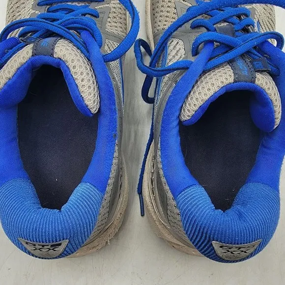 Brooks Adrenaline GTS 20 Mens 10 Gray Blue Athletic Shoes Casual 1103071D051