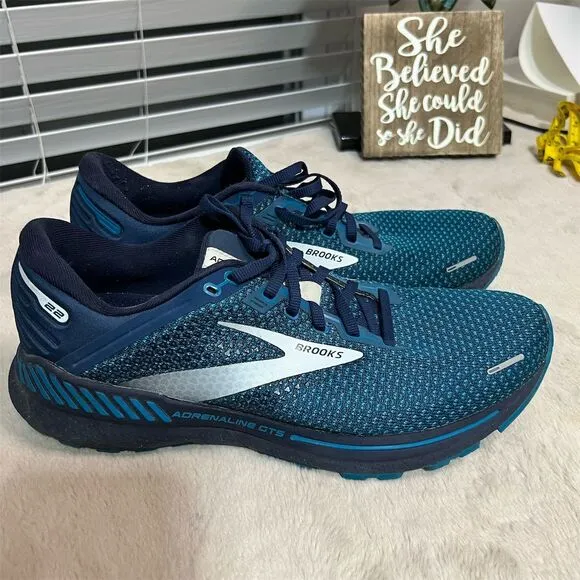 Brooks Adrenaline GTS 22 Men's Running Shoes Blue Size 10.5