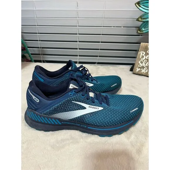 Brooks Adrenaline GTS 22 Men's Running Shoes Blue Size 10.5