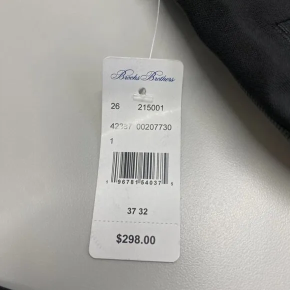 Brooks Brothers Men's Wool Dress Pants – Size 37x32 – Black –  NWT