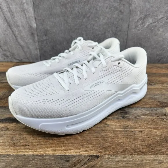 Brooks Ghost Max 2 Size 10 Mens Bright White Casual Walking Running Shoes