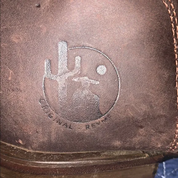 Brown Combat Moto Boots with Suede Finish