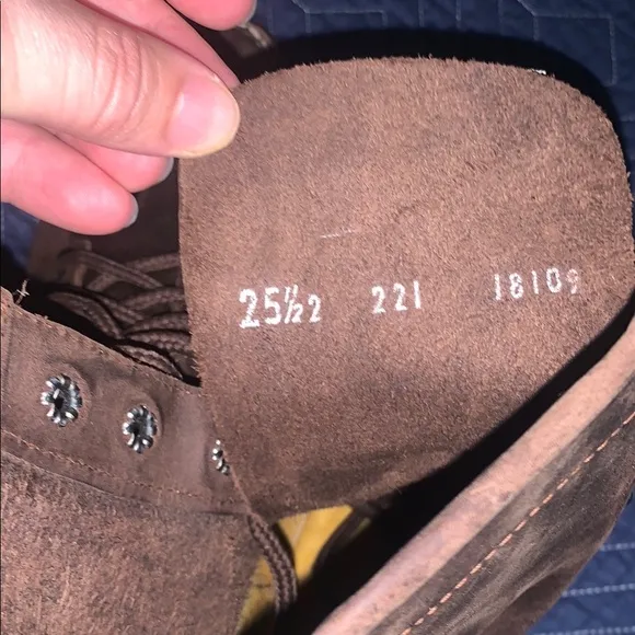 Brown Combat Moto Boots with Suede Finish