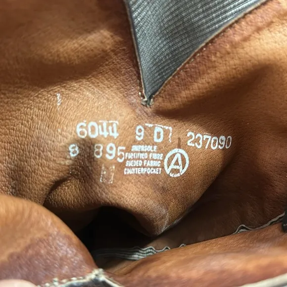 Brown leather &amp; Suede Cowboy Western Boots size 9 D