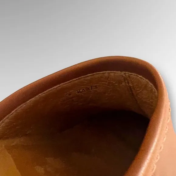 Brown leather Madewell Leather Boots.