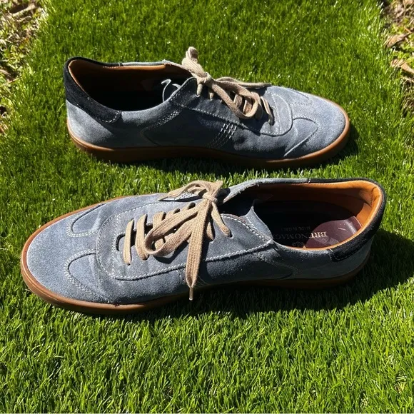 Bruno Magli Blue Suede Sneakers