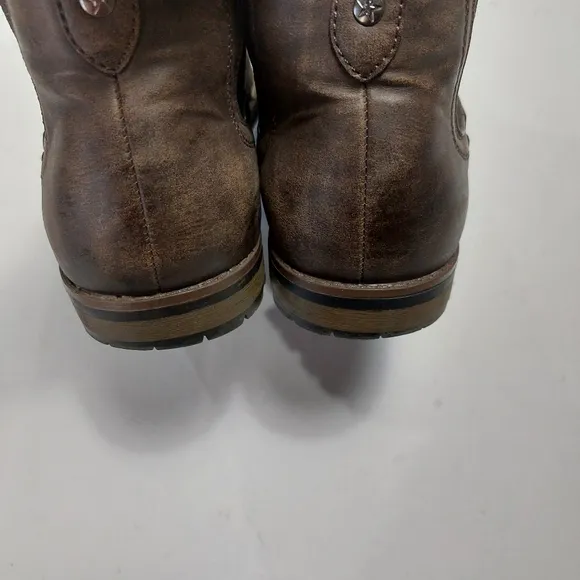 BRUNO MARC Men's Brown Leather Chelsea Boots size 12