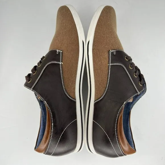 Bruno Marc Mens Rivera-01 FFAXGBCE Brown Black Lace Up Low Size 12 Casual Shoes