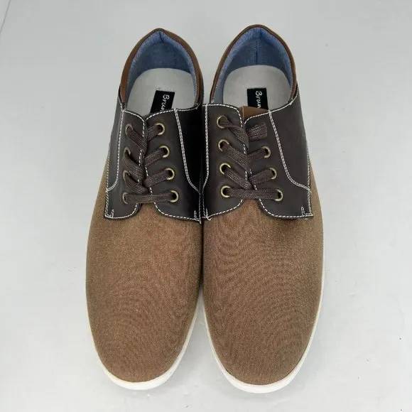 Bruno Marc Mens Rivera-01 FFAXGBCE Brown Black Lace Up Low Size 12 Casual Shoes