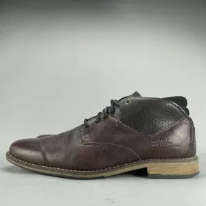 Bull Boxer Mens Size EU 43 US 10 Leather Chukka Ankle Boots Lace Up Brown Casual
