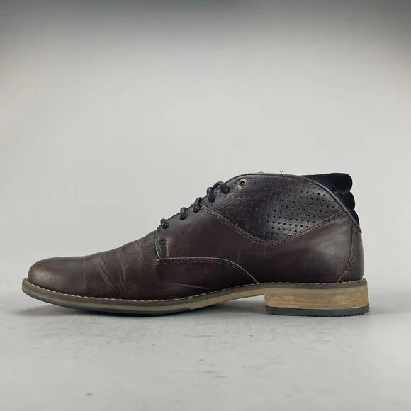 Bull Boxer Mens Size EU 43 US 10 Leather Chukka Ankle Boots Lace Up Brown Casual
