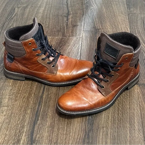 BullHead Trake Cognac leather men’s boots size 11