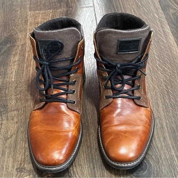 BullHead Trake Cognac leather men’s boots size 11