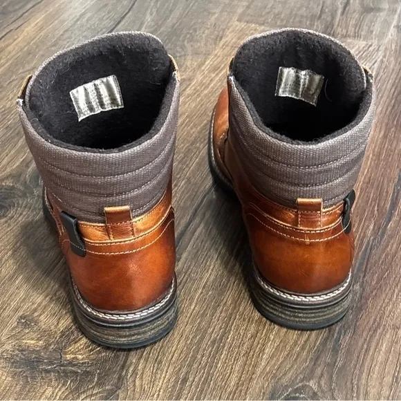 BullHead Trake Cognac leather men’s boots size 11