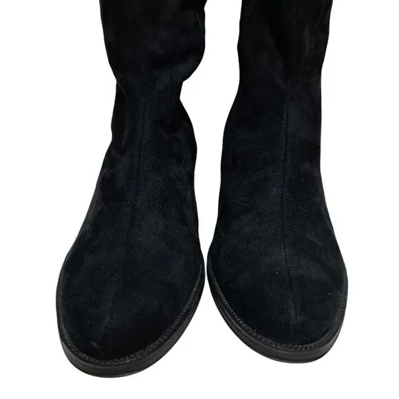 Bussola Siena Whimsygoth Microtec Soft Suede Goth Riding Boots 39 US 8-8:5 Black