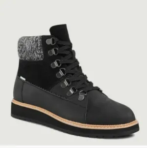 C - Toms Mesa Suede black boots
