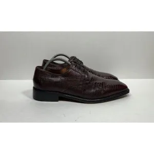 Cactoberia Gasesuan Genuine Tejus Lizard Red Derby Shoes Men’s Size 9.5 US